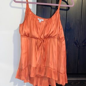 Current air orange blouse